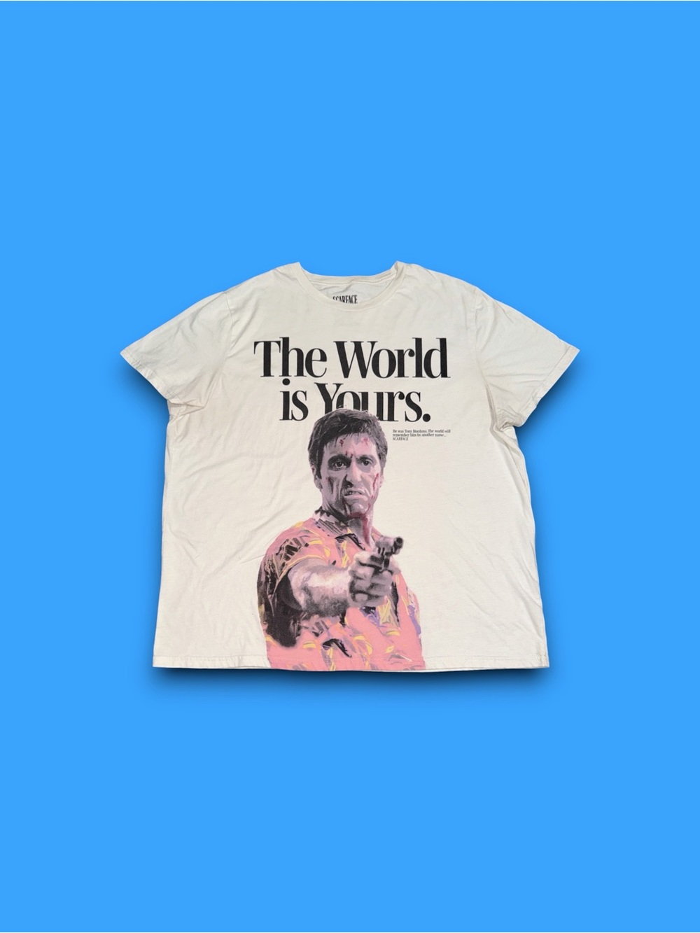 Scarface The World Is Yours big graphic T-shirt men’s 3XL